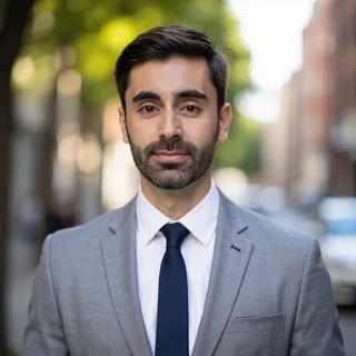 Light Suit with Tree-Lined Street