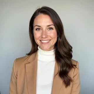 Camel Blazer with Light Grey Studio