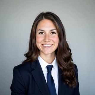 Navy Pantsuit with Light Grey Studio