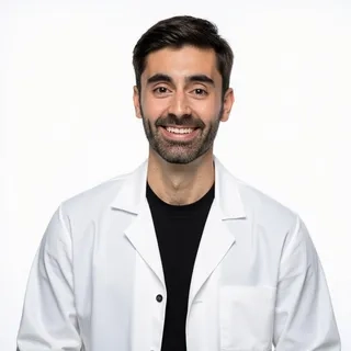 White Lab Coat with White Studio