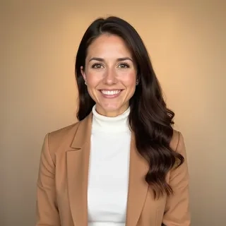 Camel Blazer with Beige Gradient